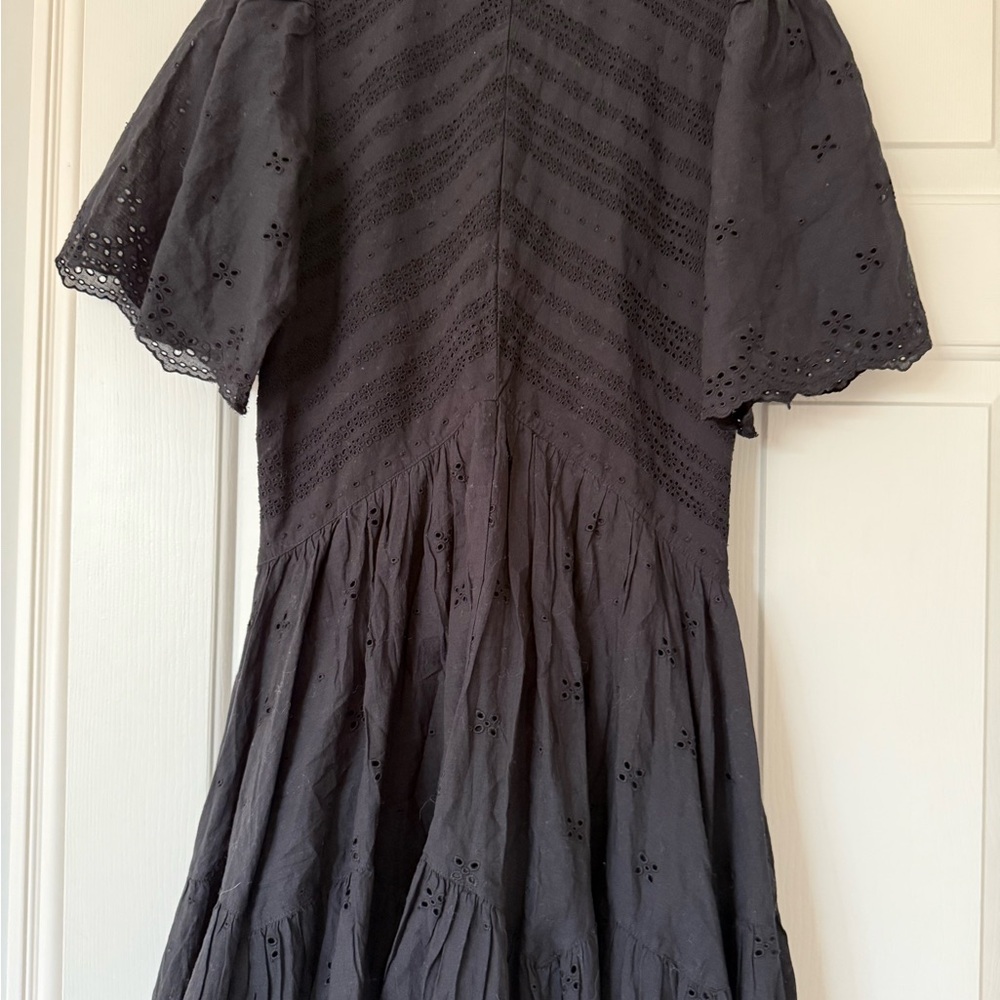 Madewell Black Eyelet Mini Dress - Picture 4 of 5